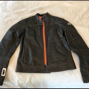 Womens leather riding jacket